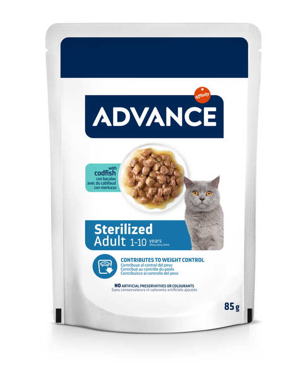 BOCCONCINI IN SALSA PER GATTI STERILIZZATI - CON MERLUZZO